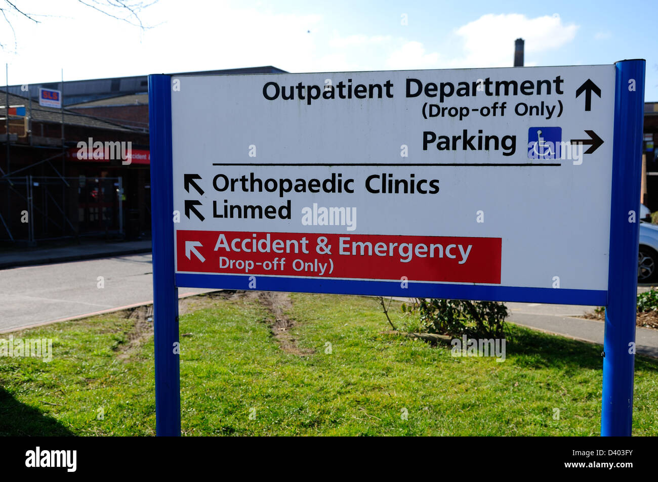 United Lincolnshire Hospitals.NHS. Lincoln County Hospital Stock Photo