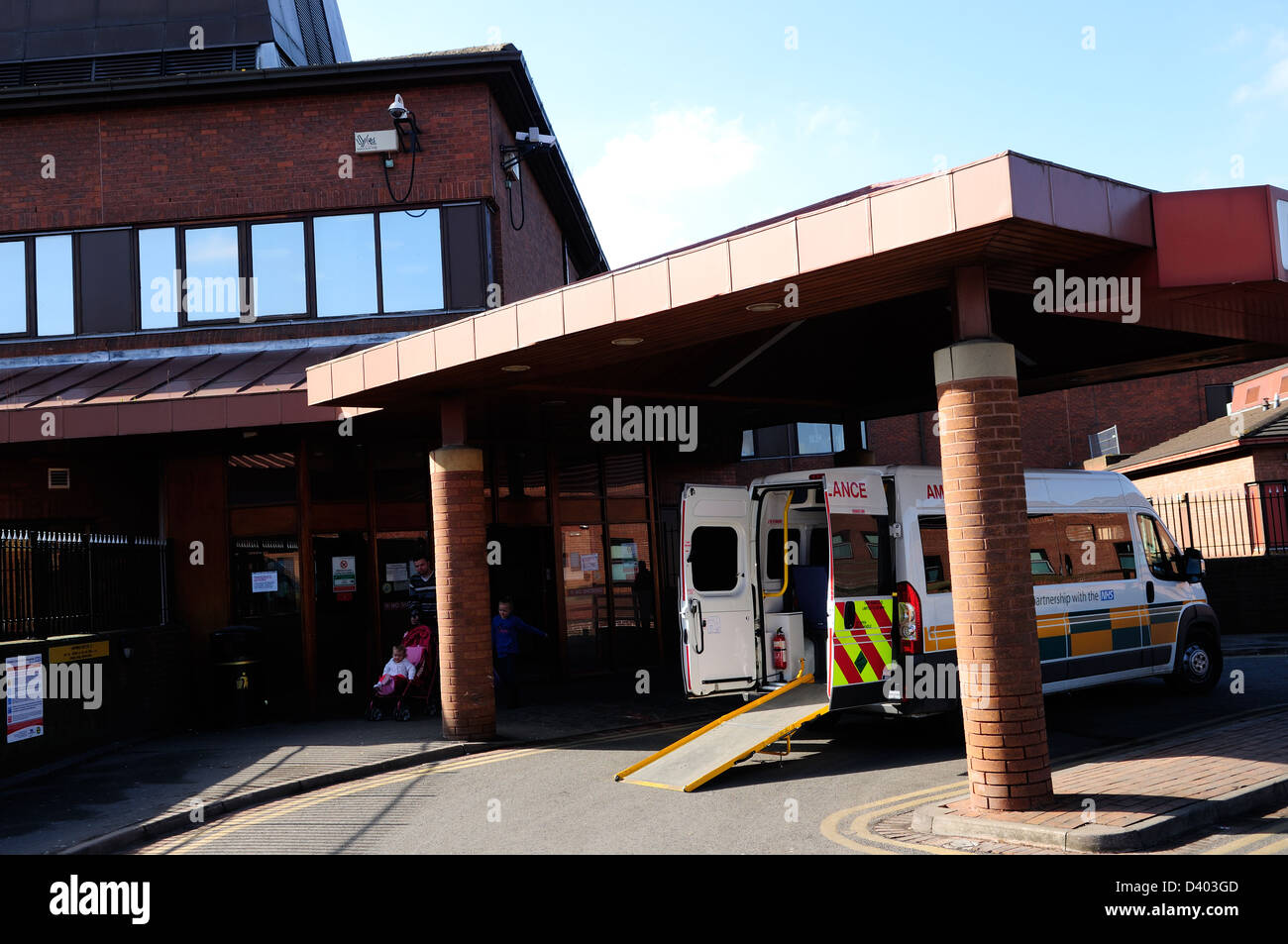 United Lincolnshire Hospitals.NHS. Lincoln County Hospital.Main Entrance. Stock Photo