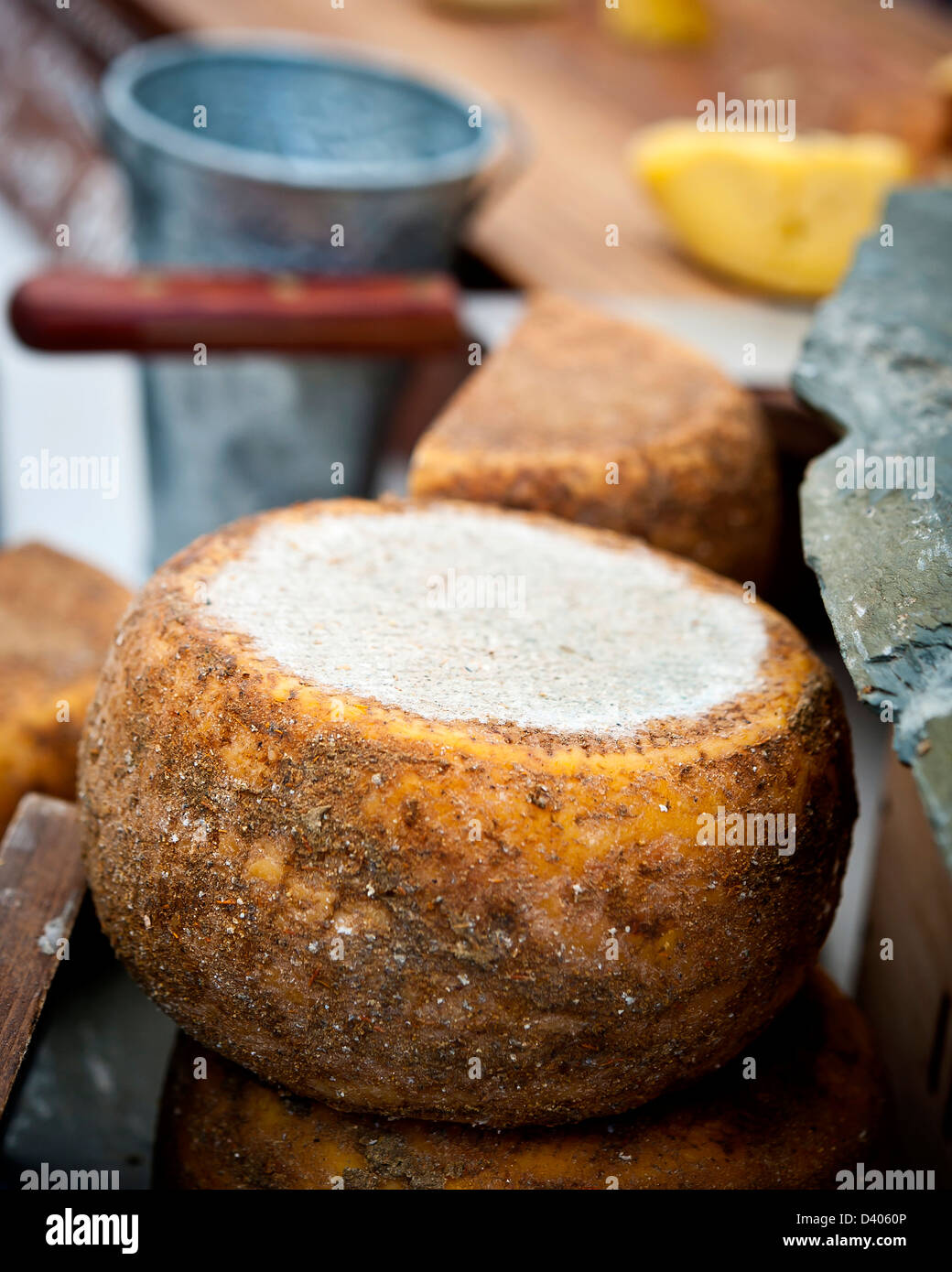 Cheese, Pecorino, Romano Stock Photo