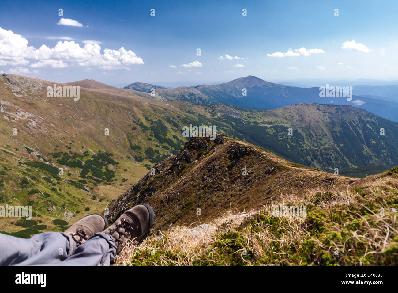 Chornohora ridge in the Ukrainian Carpathians Stock Photo