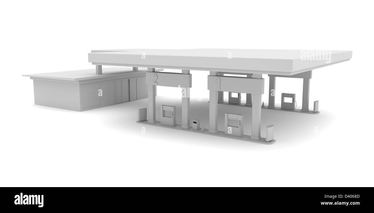 3d rendered image of project for petrol station Stock Photo Alamy