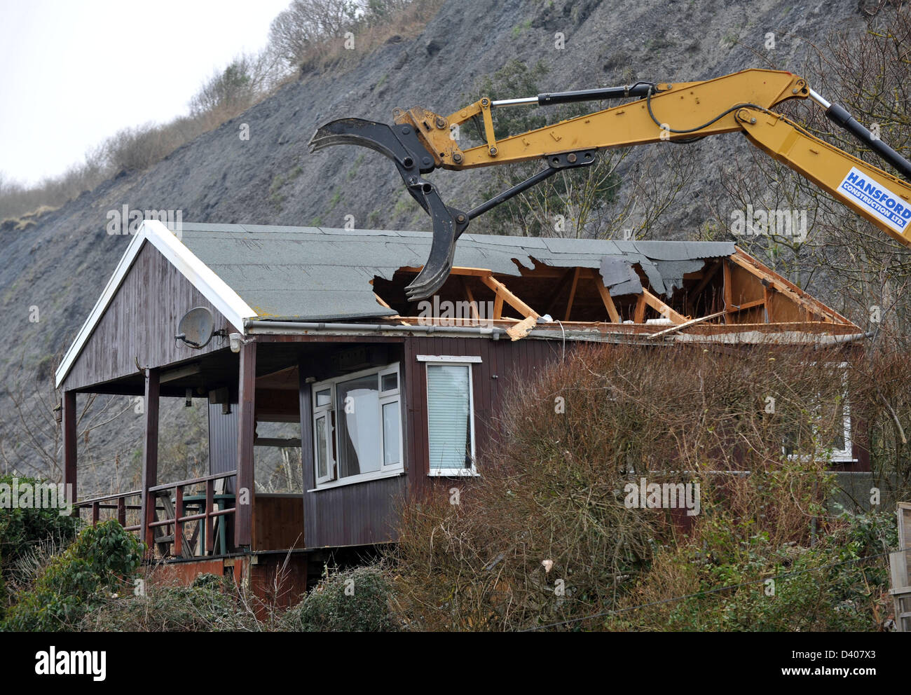 Demolition Last Beach Chalet Section Stock Photos Demolition