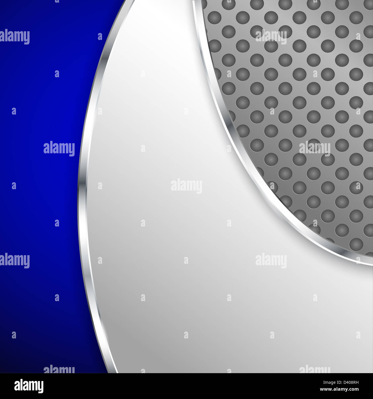 Abstract metallic background with blue element Stock Photo - Alamy