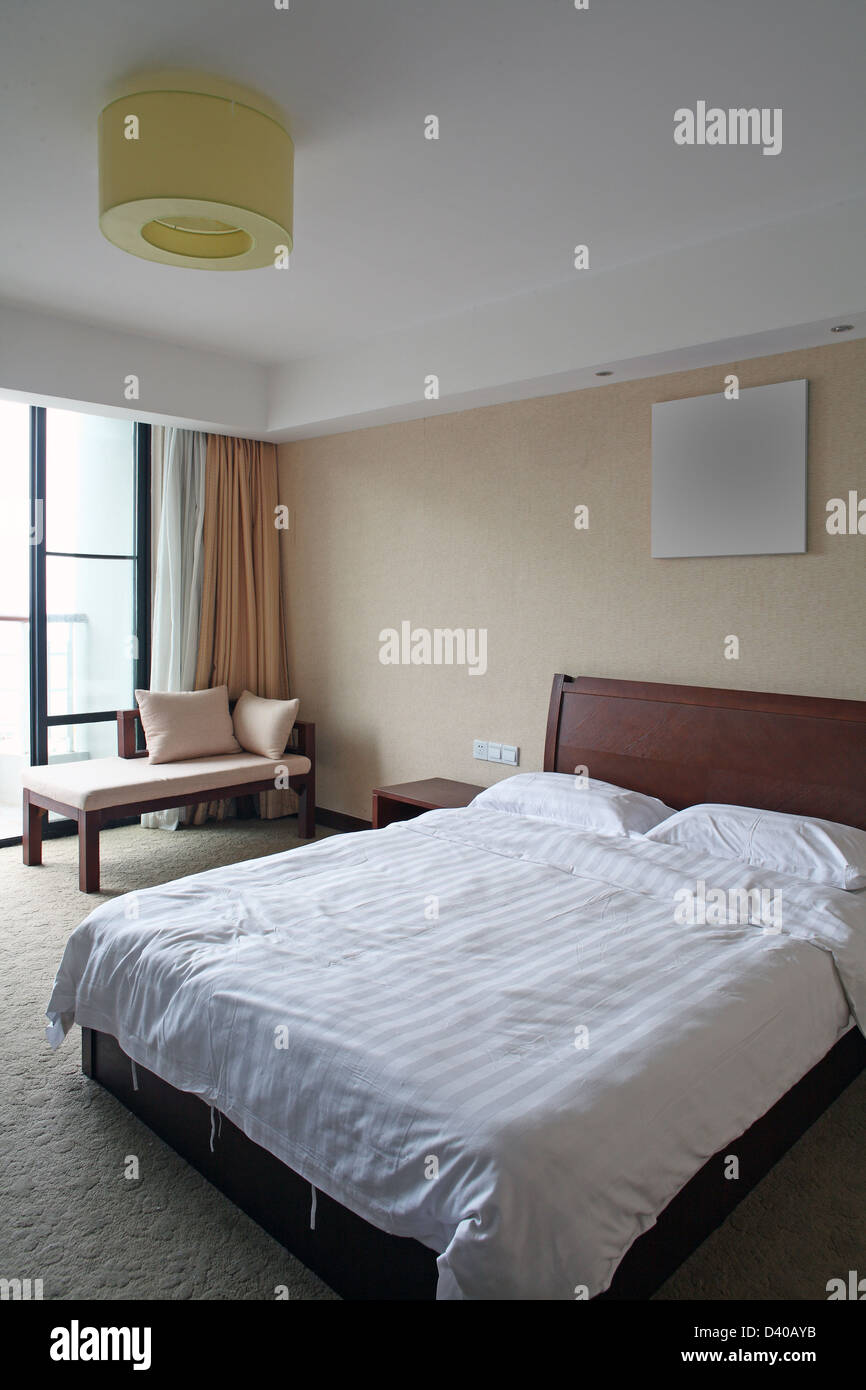 modern style of the decoration of the hotel rooms Stock Photo