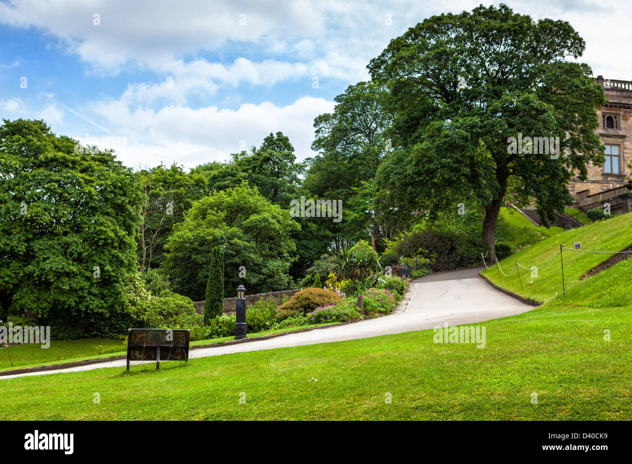 Nottingham castle park Stock Photo Alamy