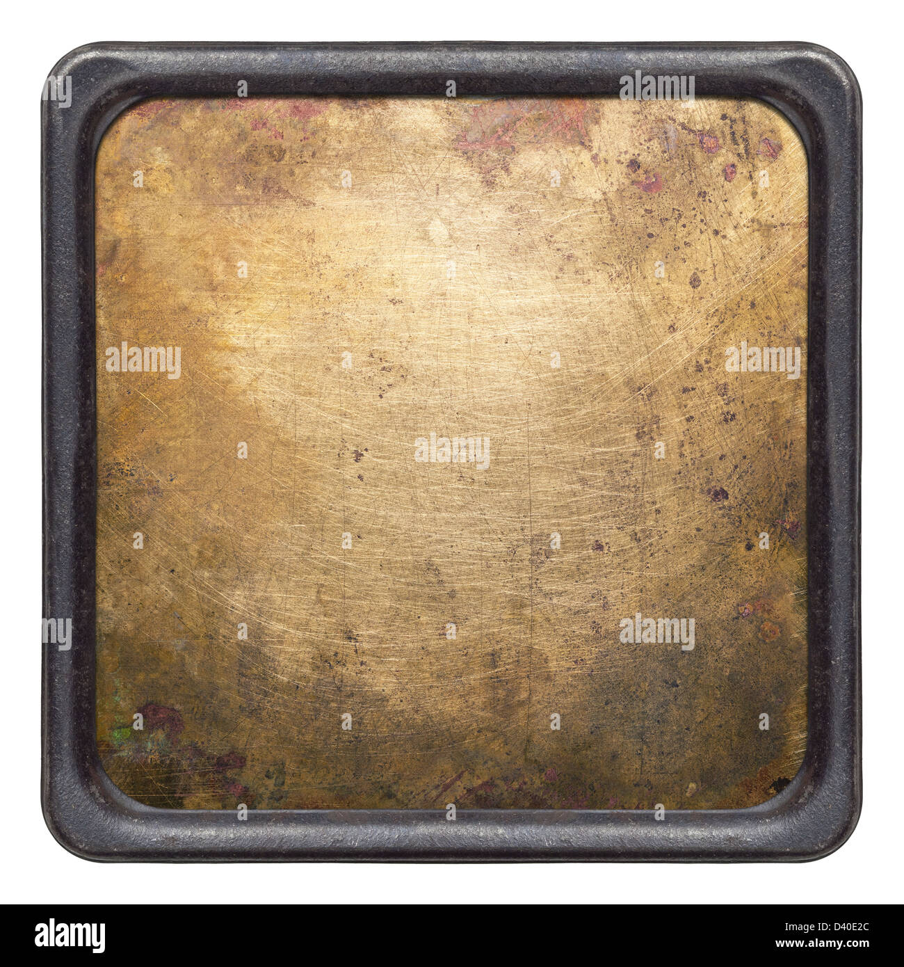 Old Brass Plate Texture Background Stock Photo, Picture and