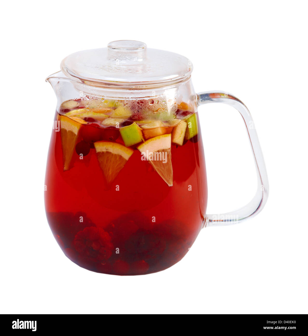 fruit berry green tea cranberry,lemon,raspberry,apple Stock Photo Alamy