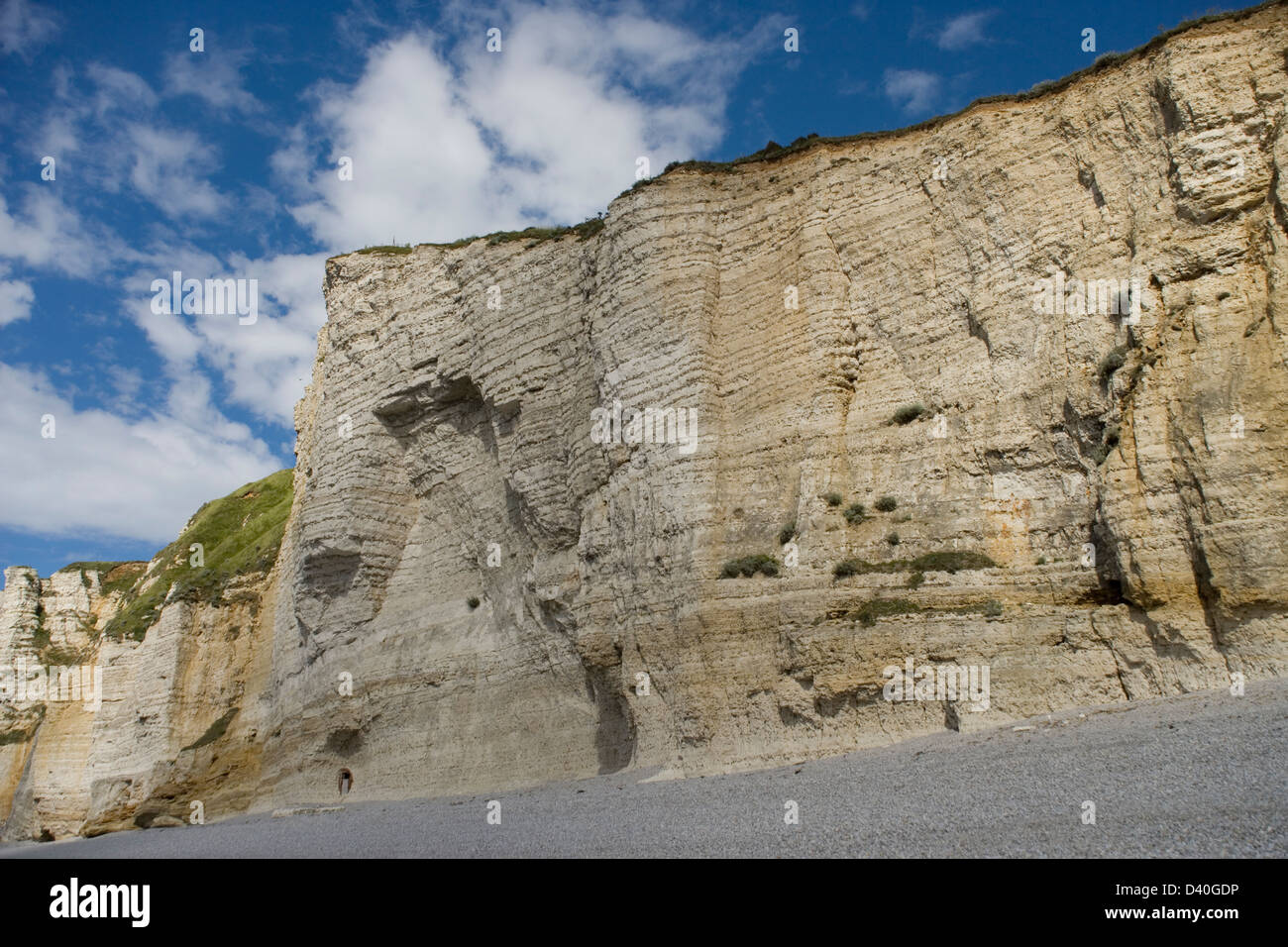 The beach and sea cliffs at Etretat in Normandy France Stock Photo - Alamy