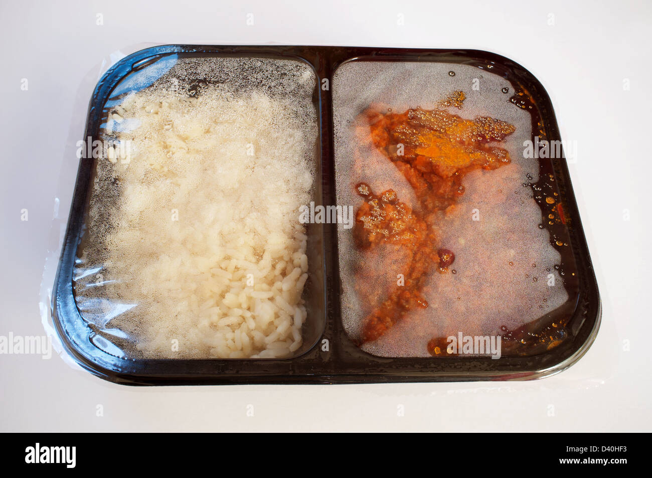 Waitrose chilli con carne with rice ready meal for one Stock Photo