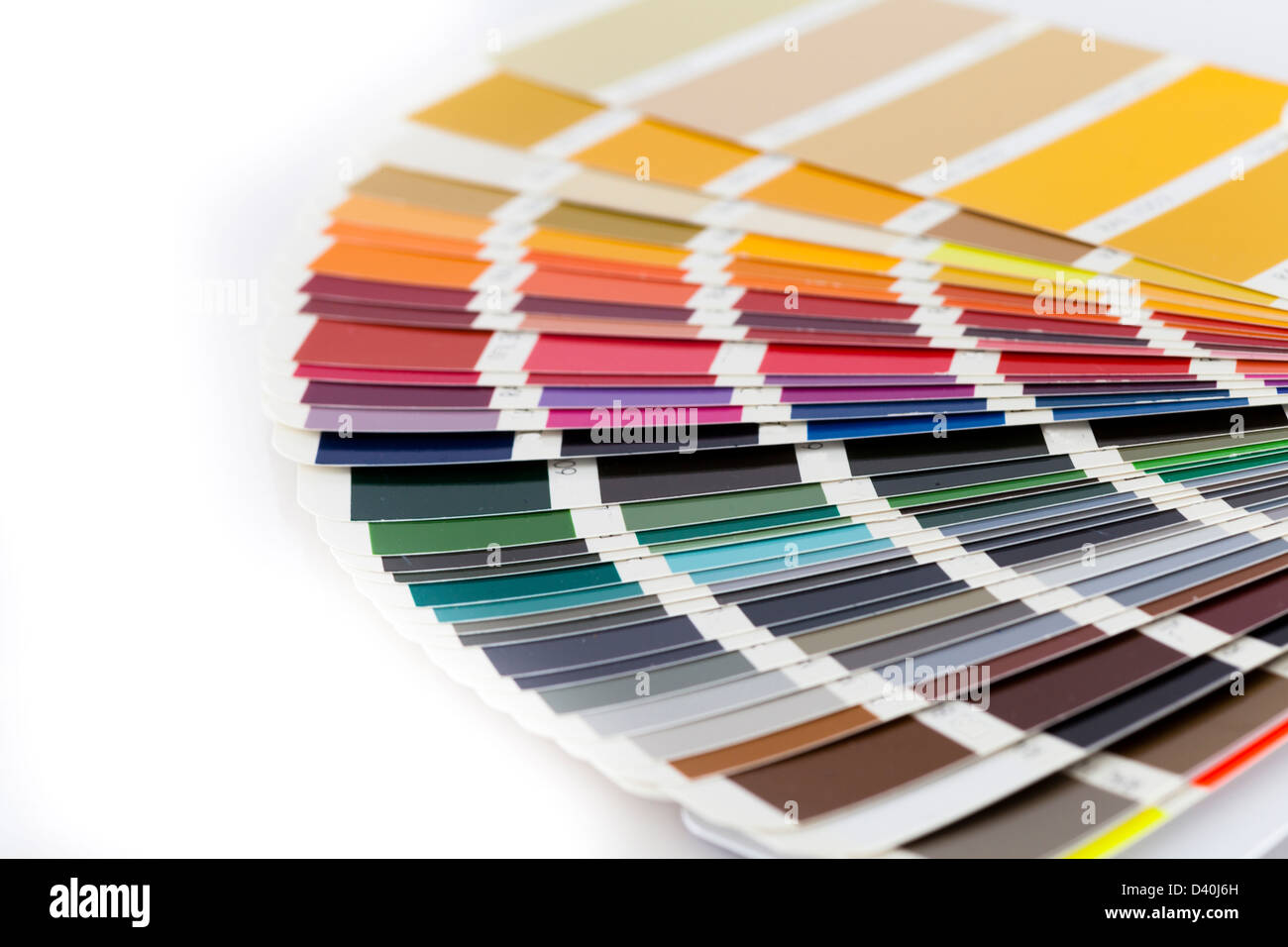 Open RAL/Pantone color card Stock Photo