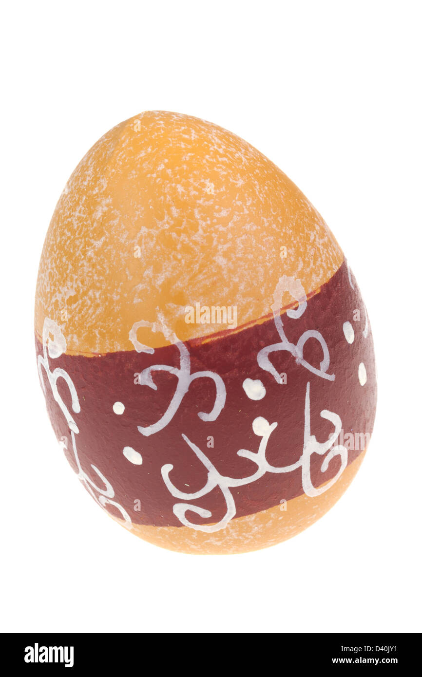 Hand painted easter egg, isolated on white Stock Photo - Alamy