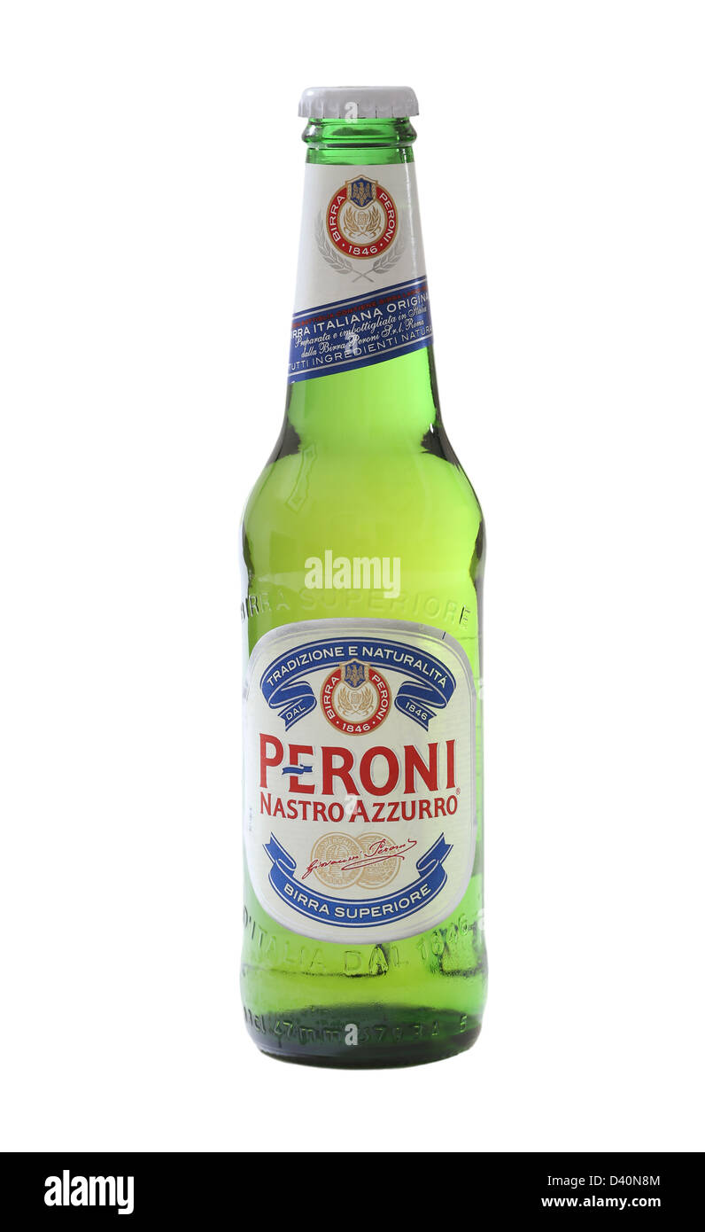 A bottle of Peroni Nastro Azzurro Beer Stock Photo - Alamy