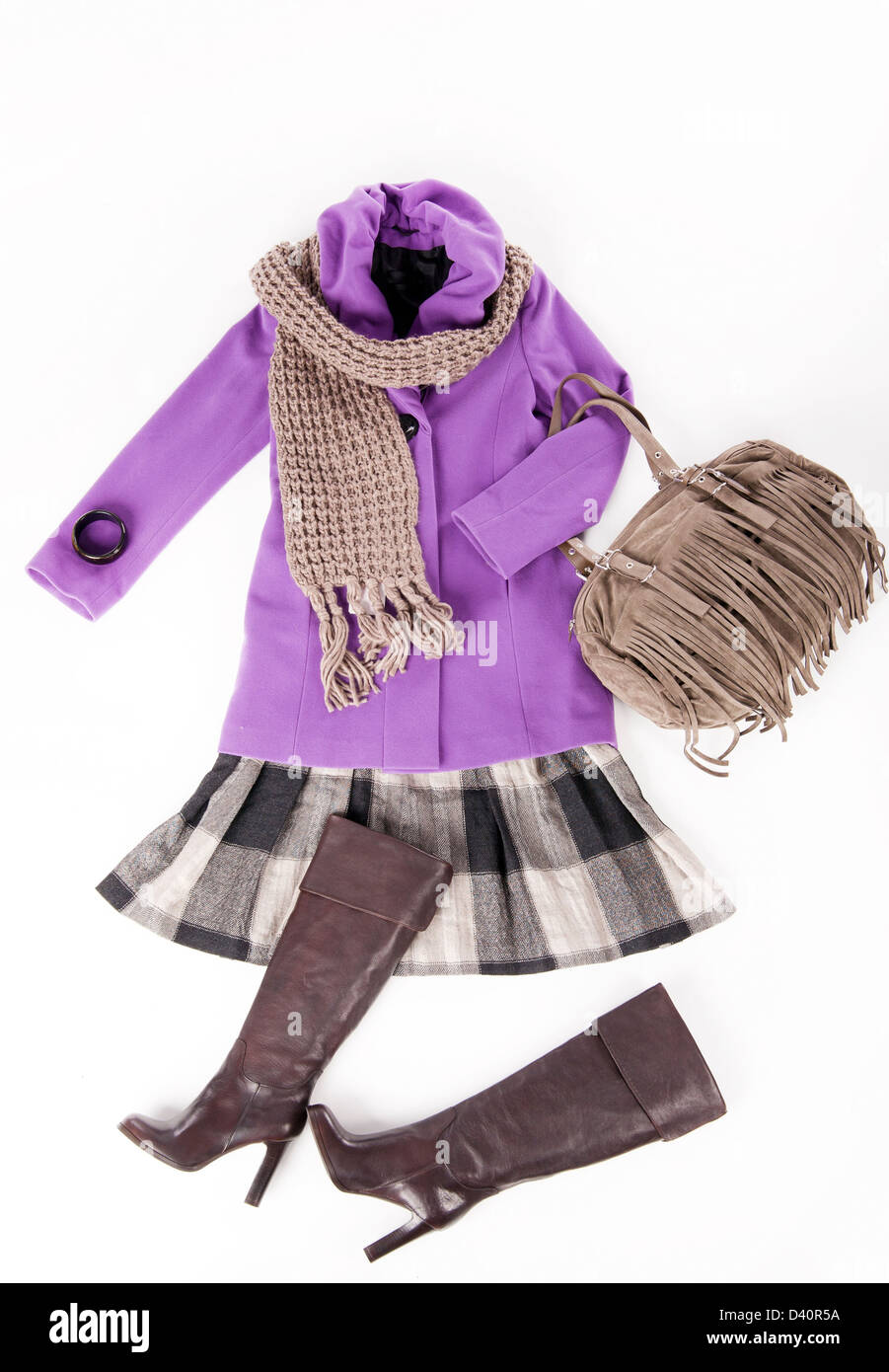 Set summer wear white background vector hi-res stock photography and ...