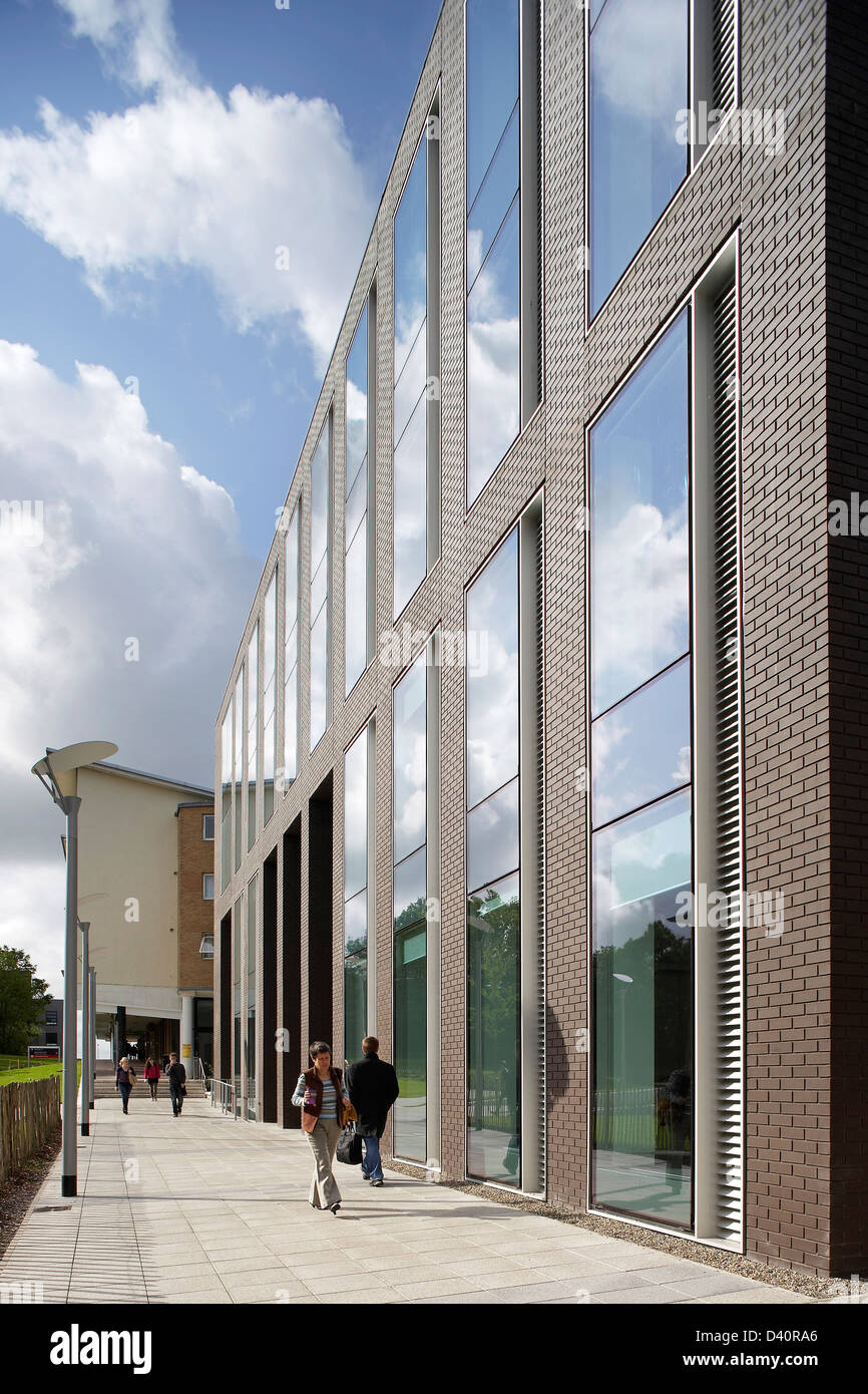Postgraduate Statistics Centre And Learning Zone Building Lancaster University, Lancaster, United Kingdom. Architect: John McAsl Stock Photo