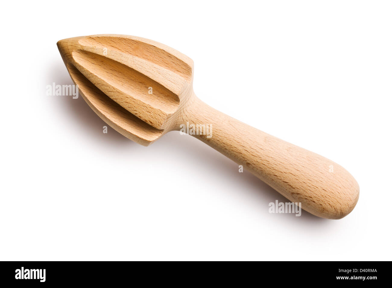 wooden juicer on white background Stock Photo Alamy