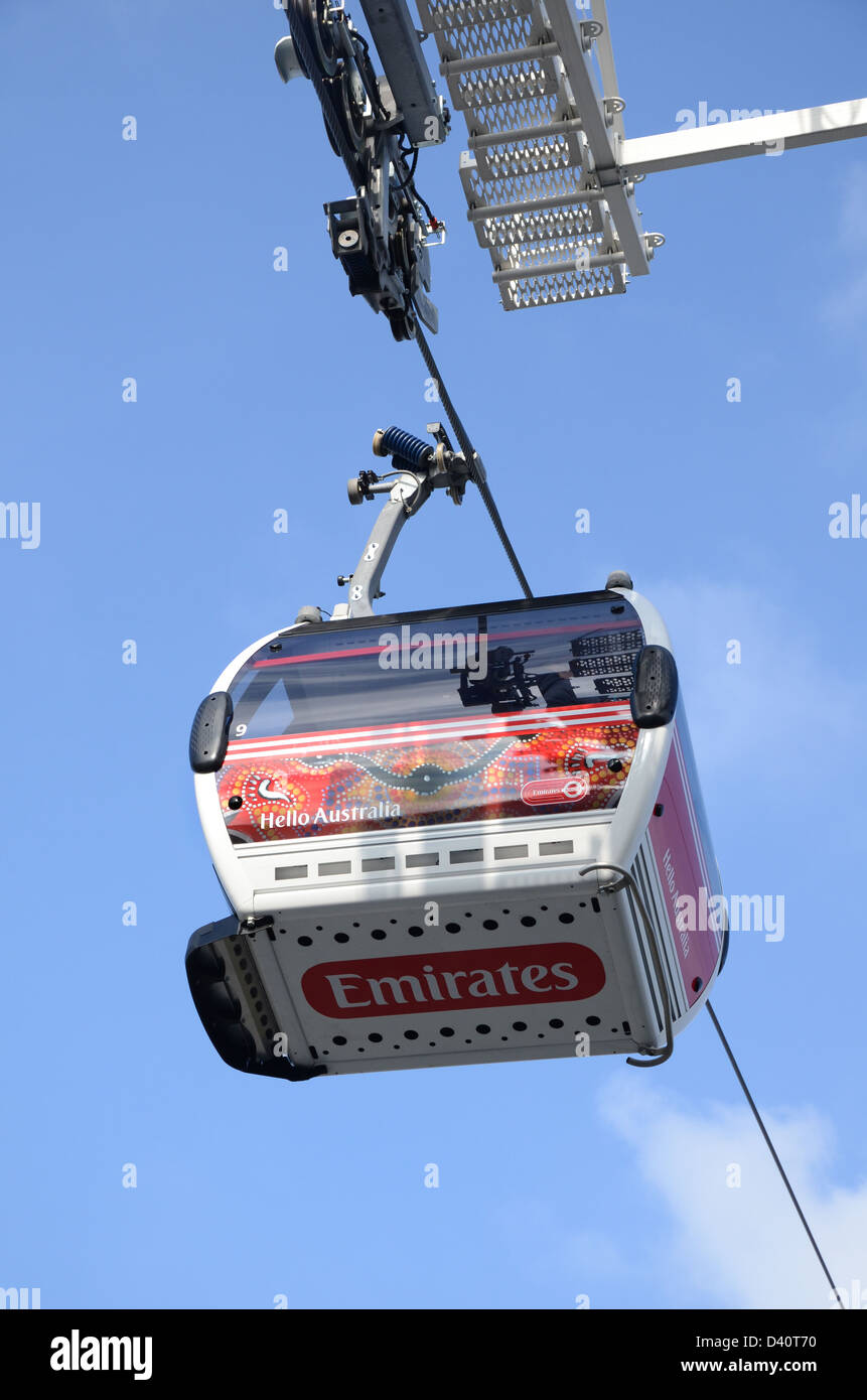 The Emirates AirLine cable car station at Greenwich Peninusla in