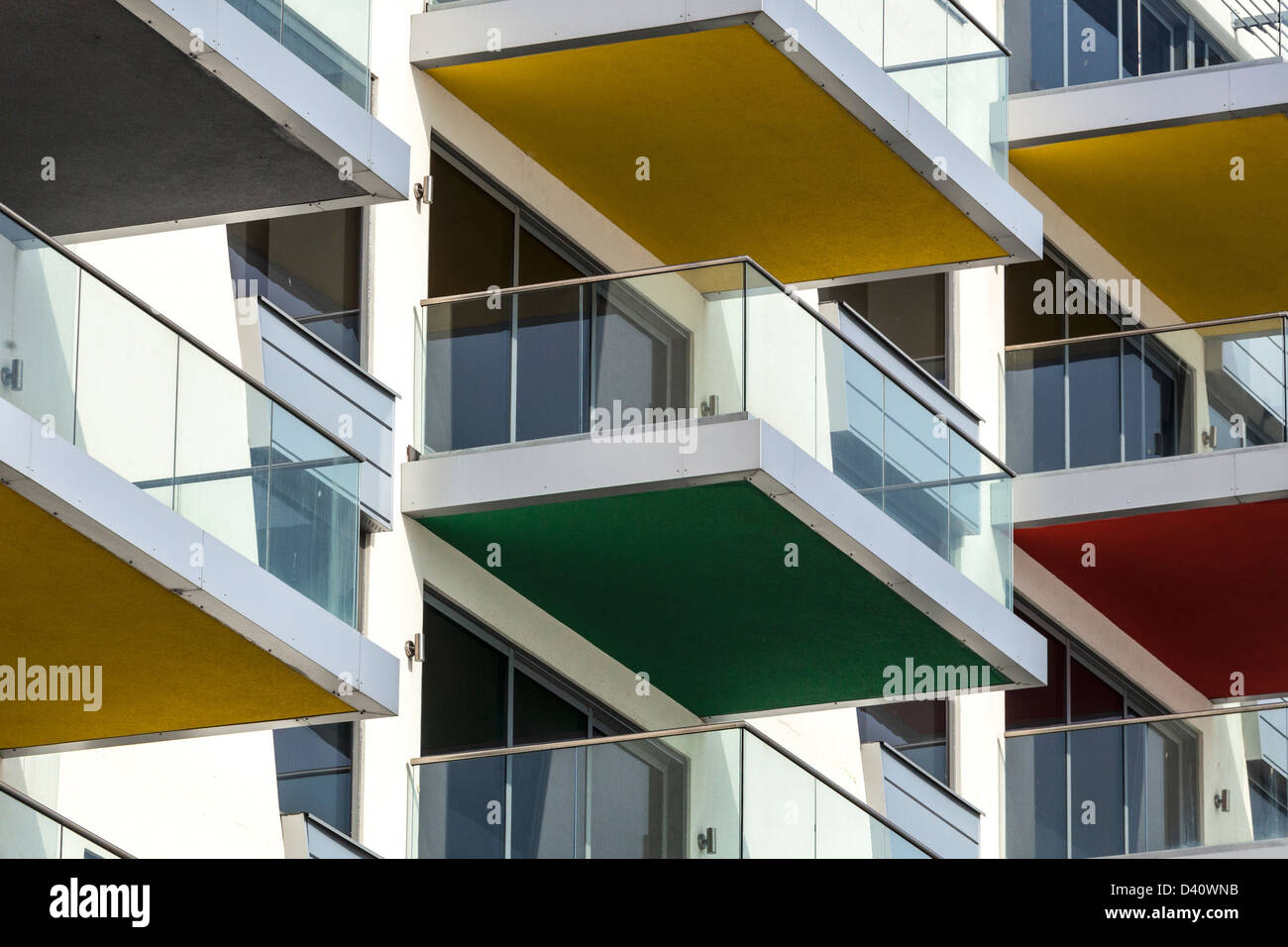 View of Stylish Contemporary Designed Luxury Apartments Stock Photo - Alamy