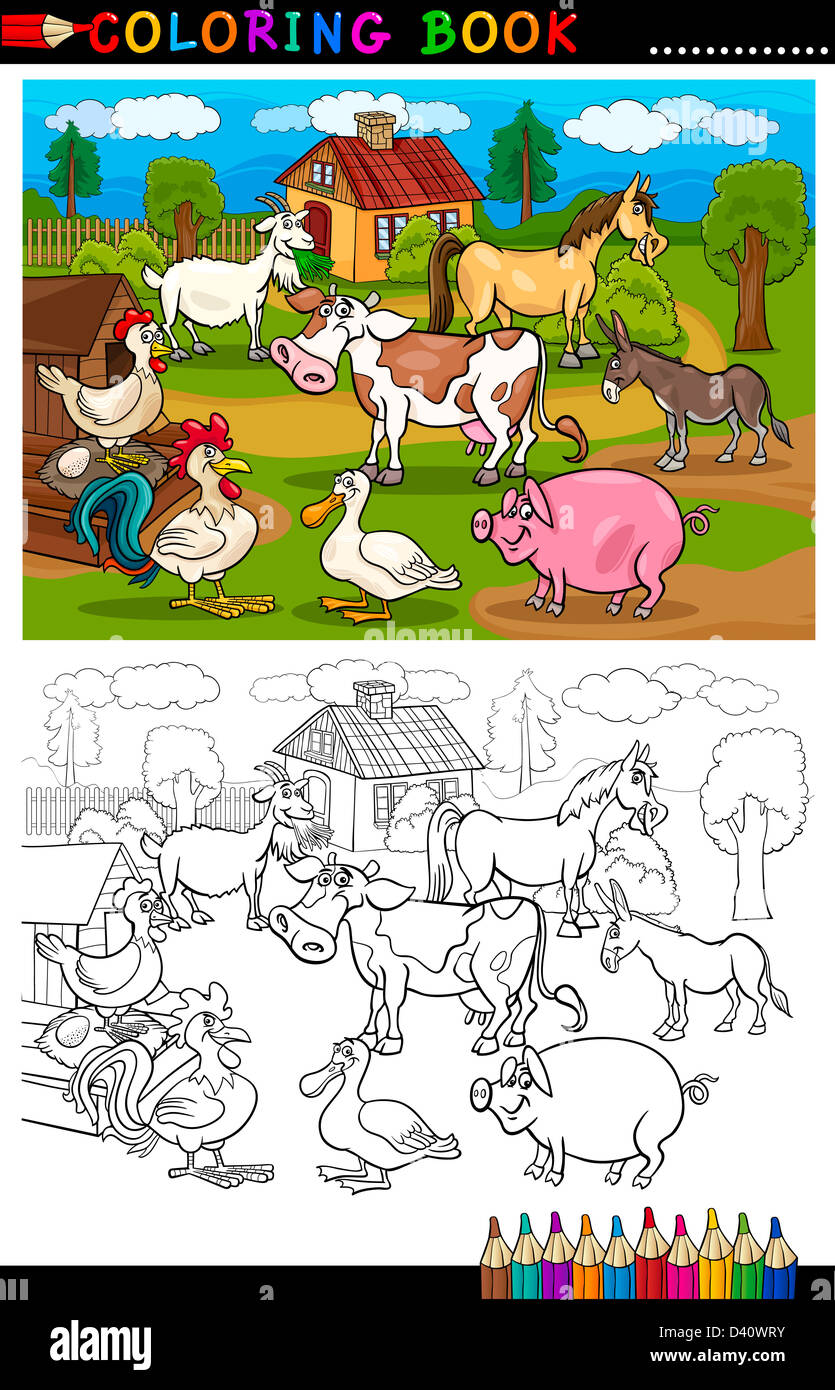 Рисуем животных на ферме