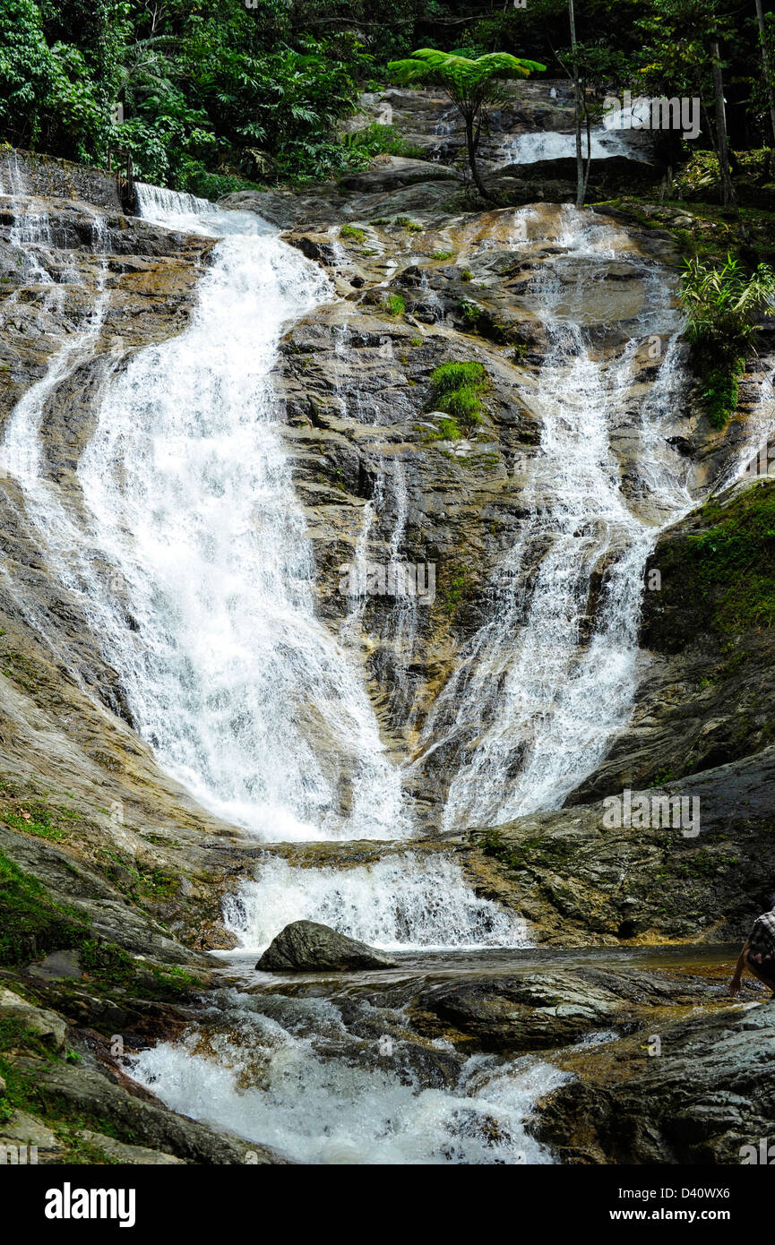Asia Malaysia Iskandar Waterfall in Cameron Highlands Stock Photo Alamy