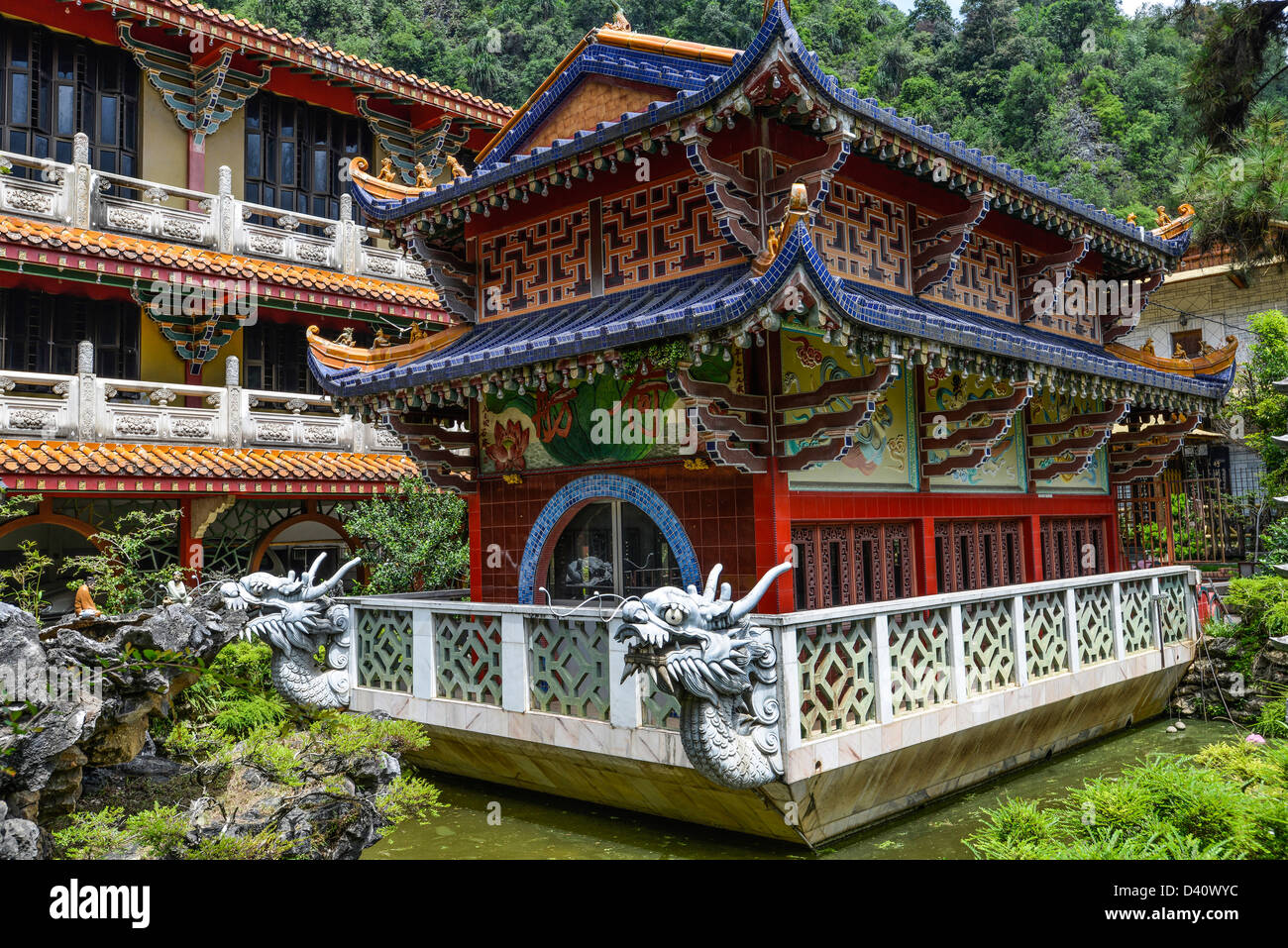 Asia Malaysia Cameron Highlands Cinese Buddhist Temple Stock Photo