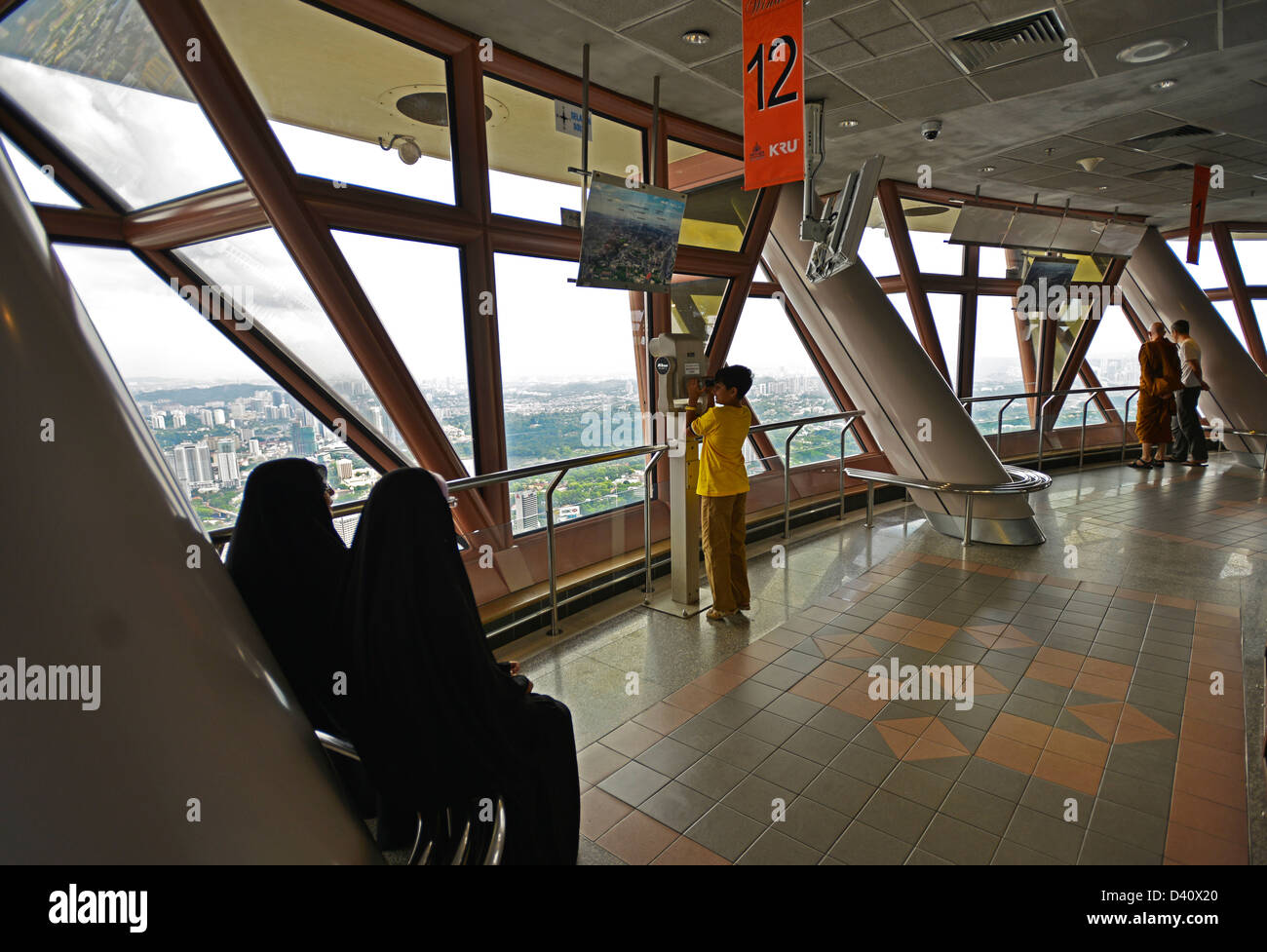 Asia Malaysia Kuala Lumpur KL Menara Tower Stock Photo