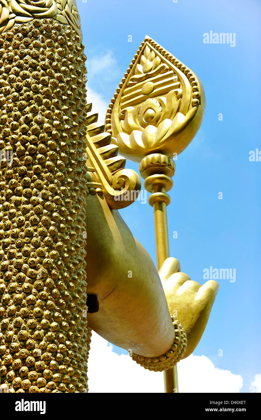 Malaysia Kuala Lumpur Hindu temple Batu Caves Statue of deity ...