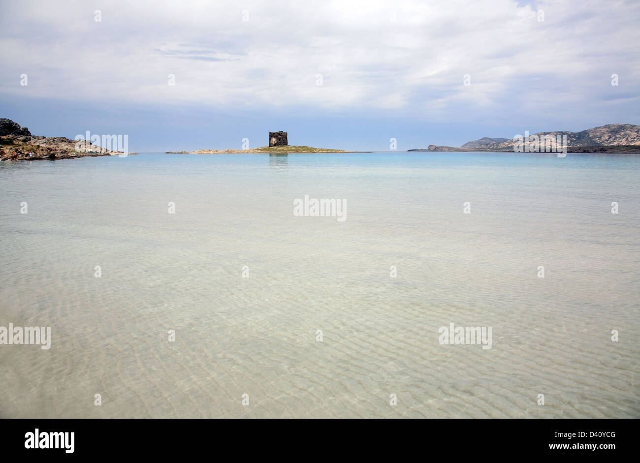 One of the famous beach in Sardinia in Italy Stock Photo