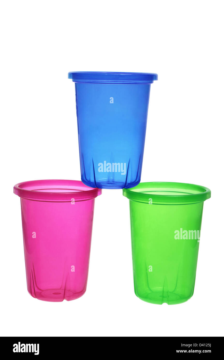 Stack of Plastic Cups Stock Photo Alamy