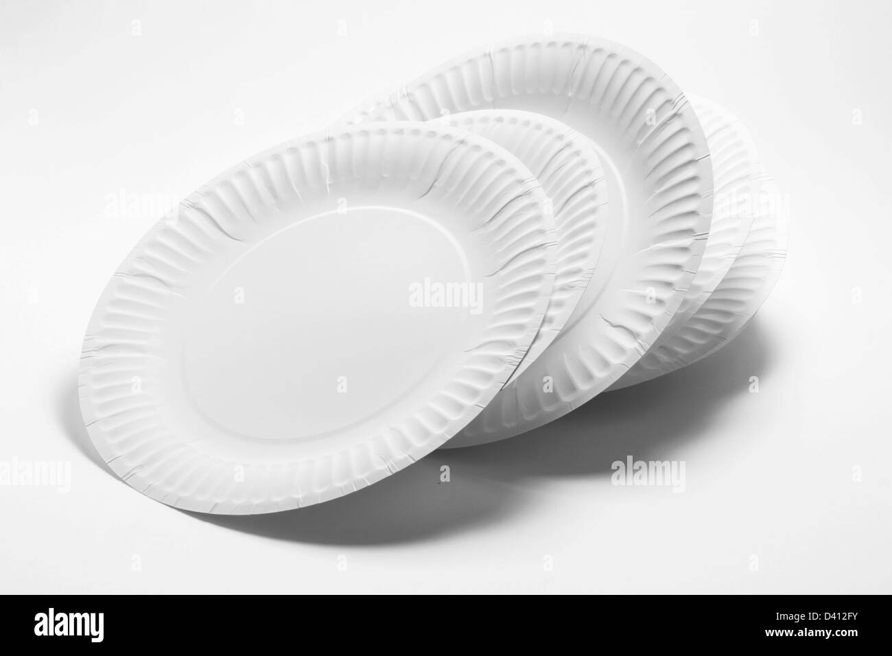 Stack of Paper Plates Stock Photo Alamy