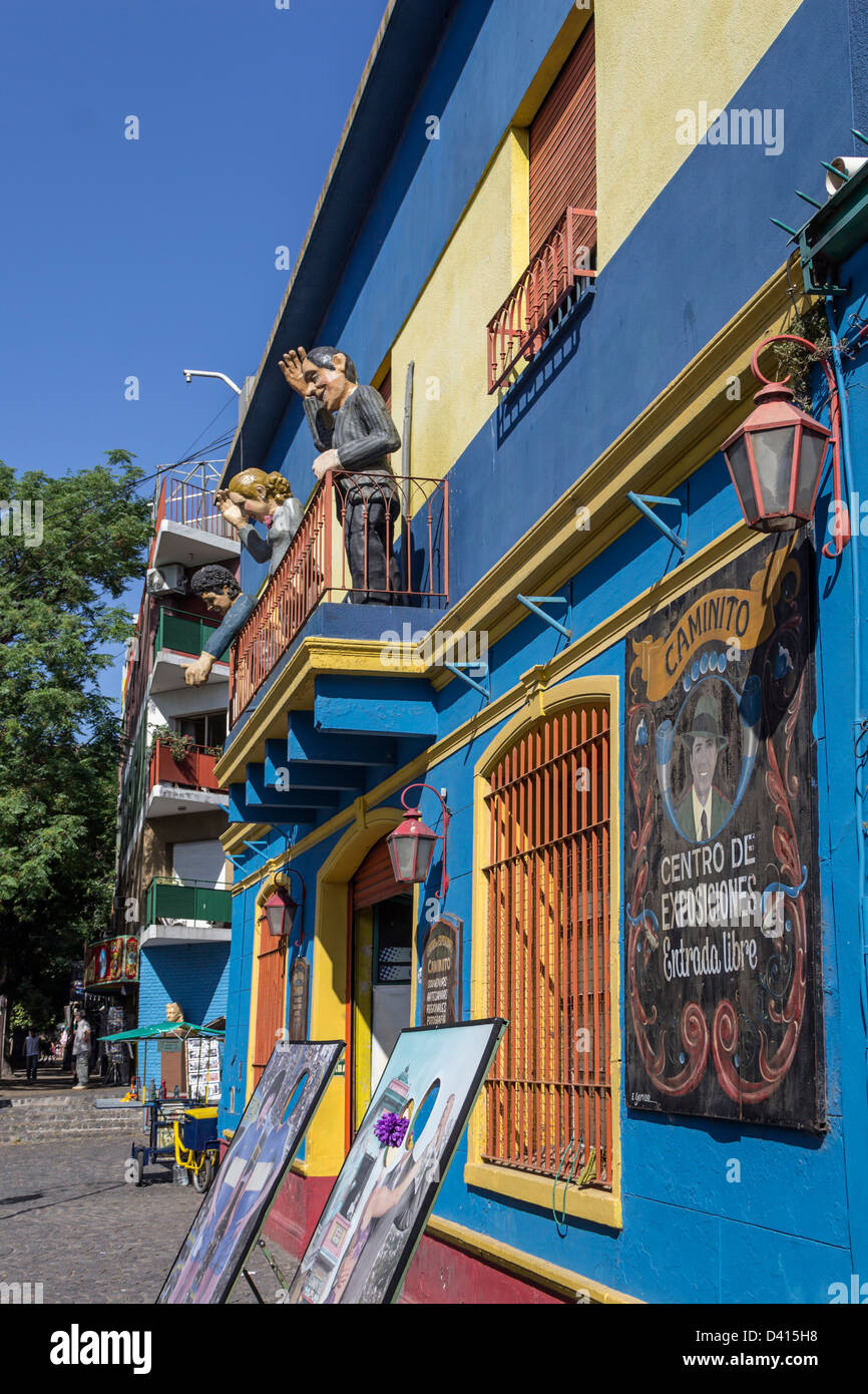 Caminito Centro de Exposiciones, Art Gallery, La Boca, Buenos Aires Stock Photo