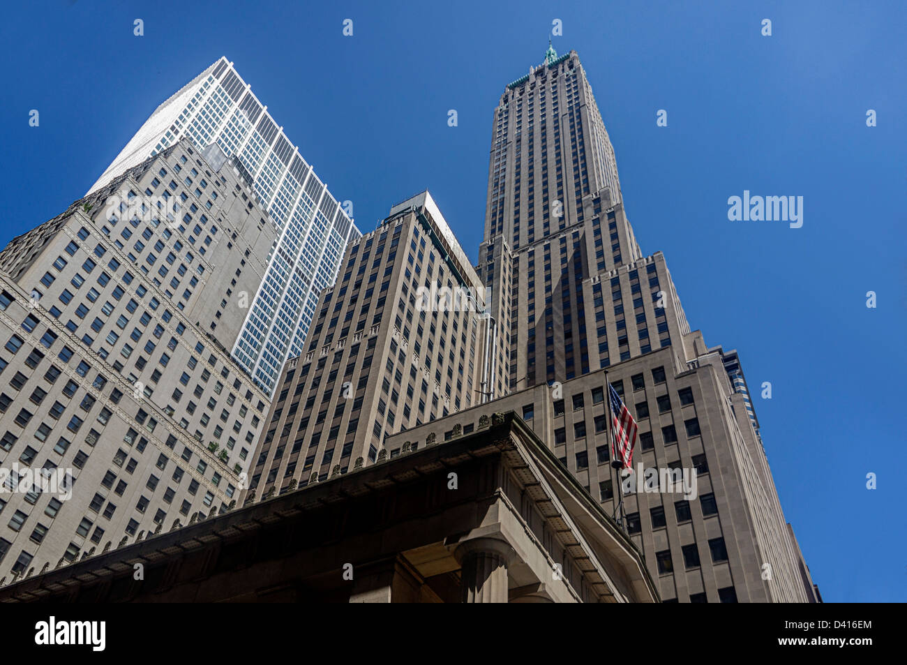 Federal Hall, Trump Building, , 40 Wall Street, Financial District, New York City, USA Stock Photo