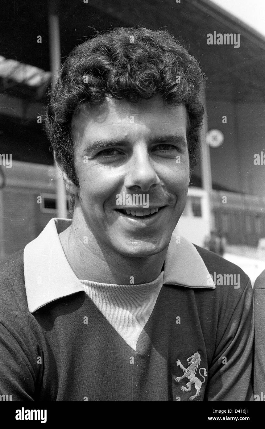 Charlie Aitken Aston Villa FC footballer 1969 Stock Photo Alamy