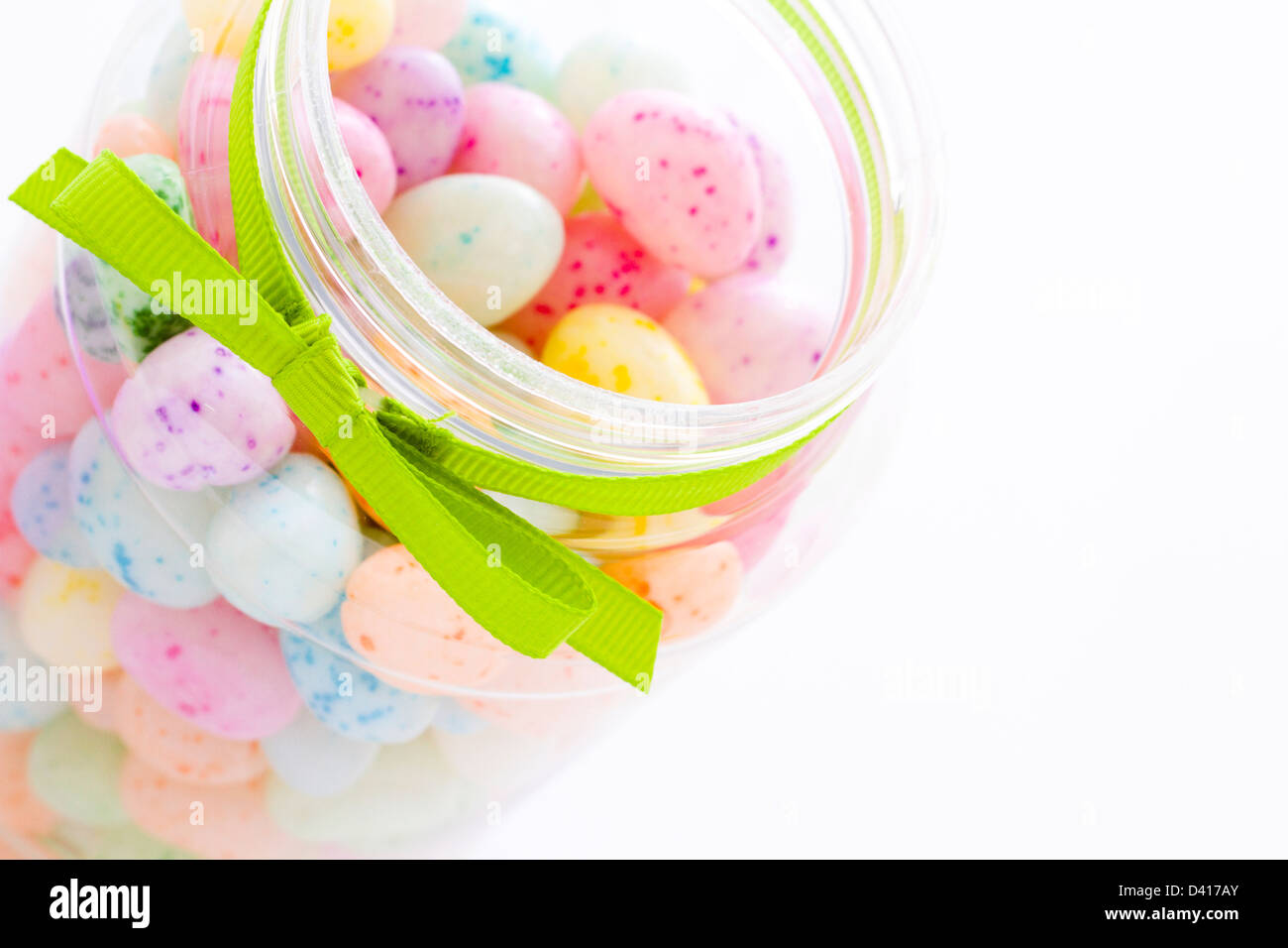 Assorted jelly beans in pastel colors with darker spots Stock Photo Alamy