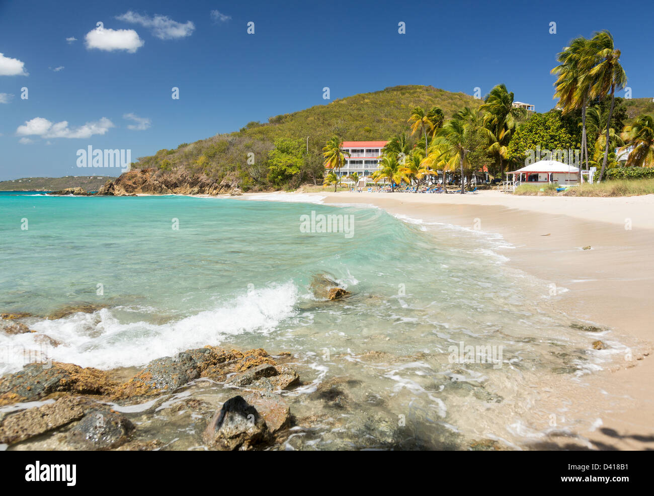 St Thomas in US Virgin Islands USVI Beach scene at Frenchman's Bay Stock Photo Alamy
