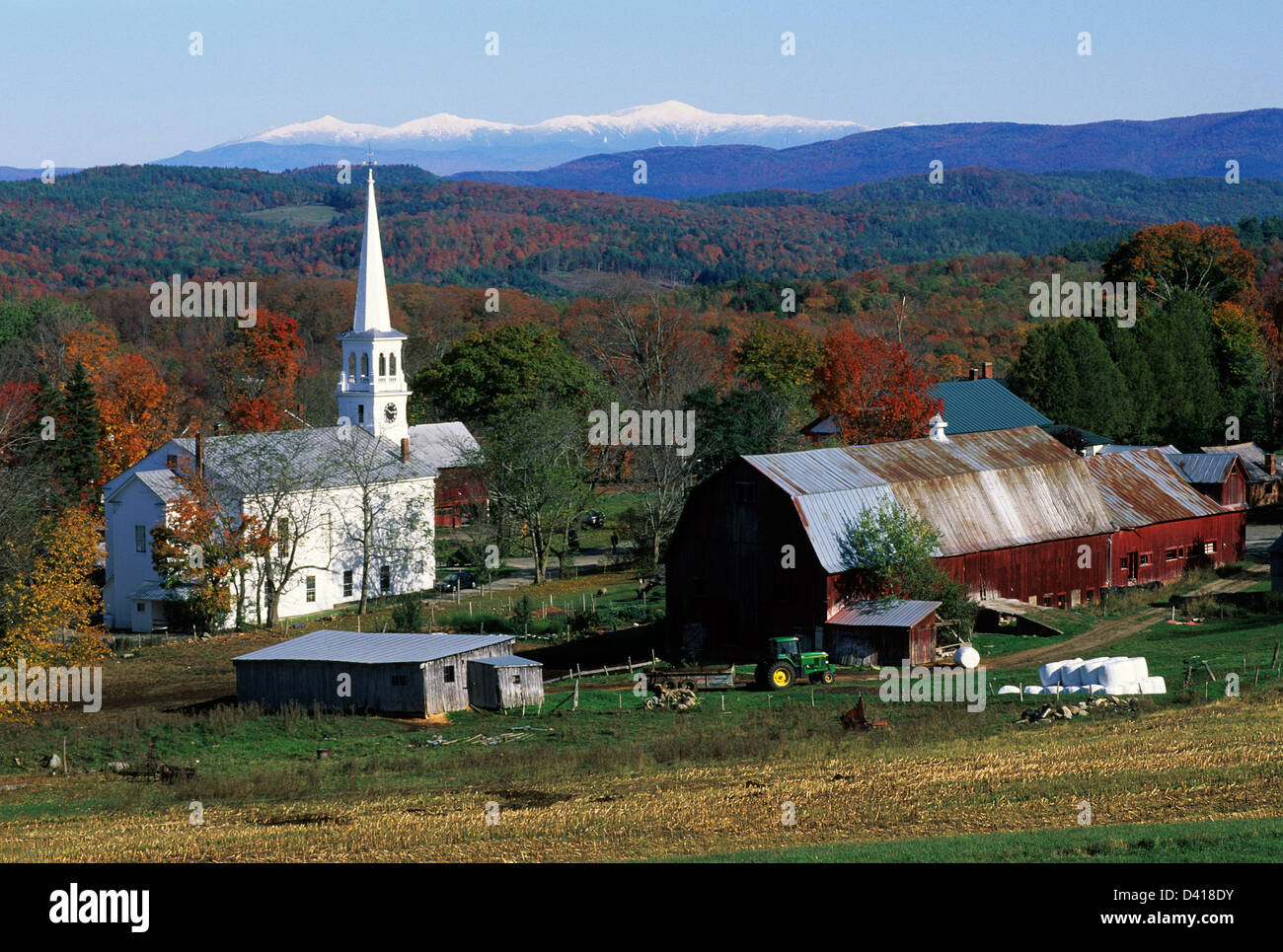 Elk280-1054 Vermont, Peacham, countryside town Stock Photo