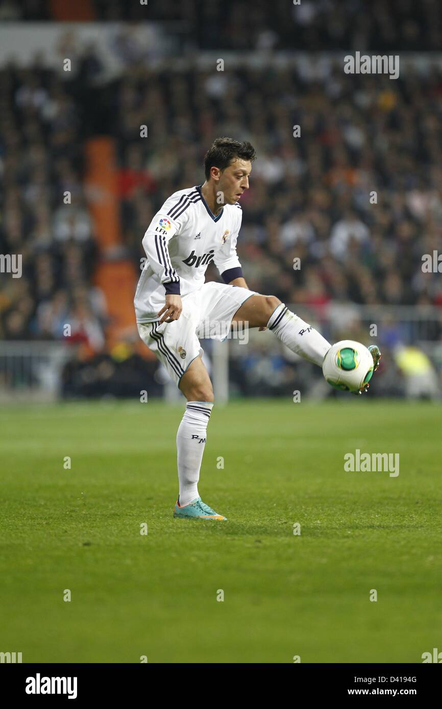 Mesut Ozil (Real), JANUARY 30, 2013 - Football / Soccer : Spanish 'Copa del Rey' match between Real Madrid and Barcelona, at the Santiago Bernabeu Stadium in Madrid, Spain, January 30, 2013. (Photo by AFLO) Stock Photo