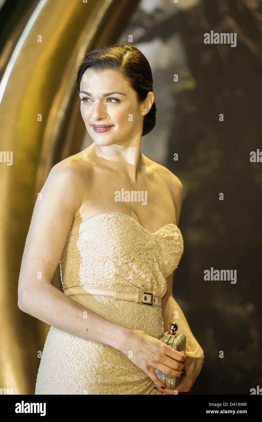 Rachel Weisz attends the Oz the Great and Powerful European Premiere on 28/02/2013 at Empire Leicester Square, London. Persons pictured: Rachel Weisz, Actress. Picture by Julie Edwards Stock Photo