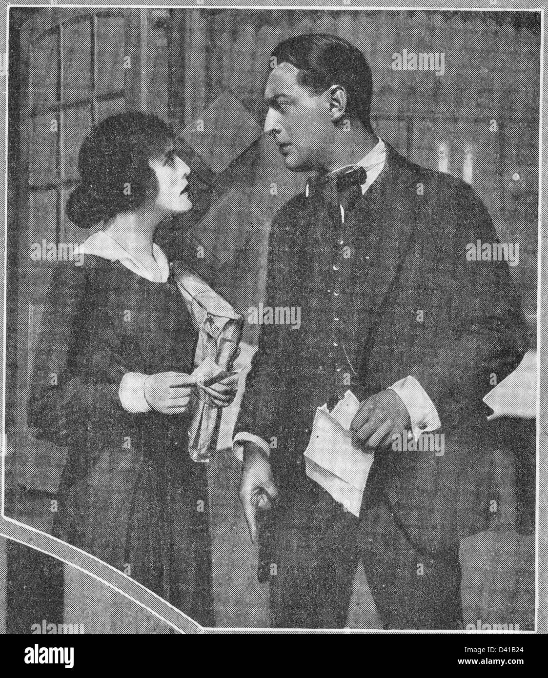 Edith Taliaferro and Otto Kruger in Captain Kidd, Jr at Cohan and Haris's Theater, Broadway, New York City, circa 1913 Stock Photo