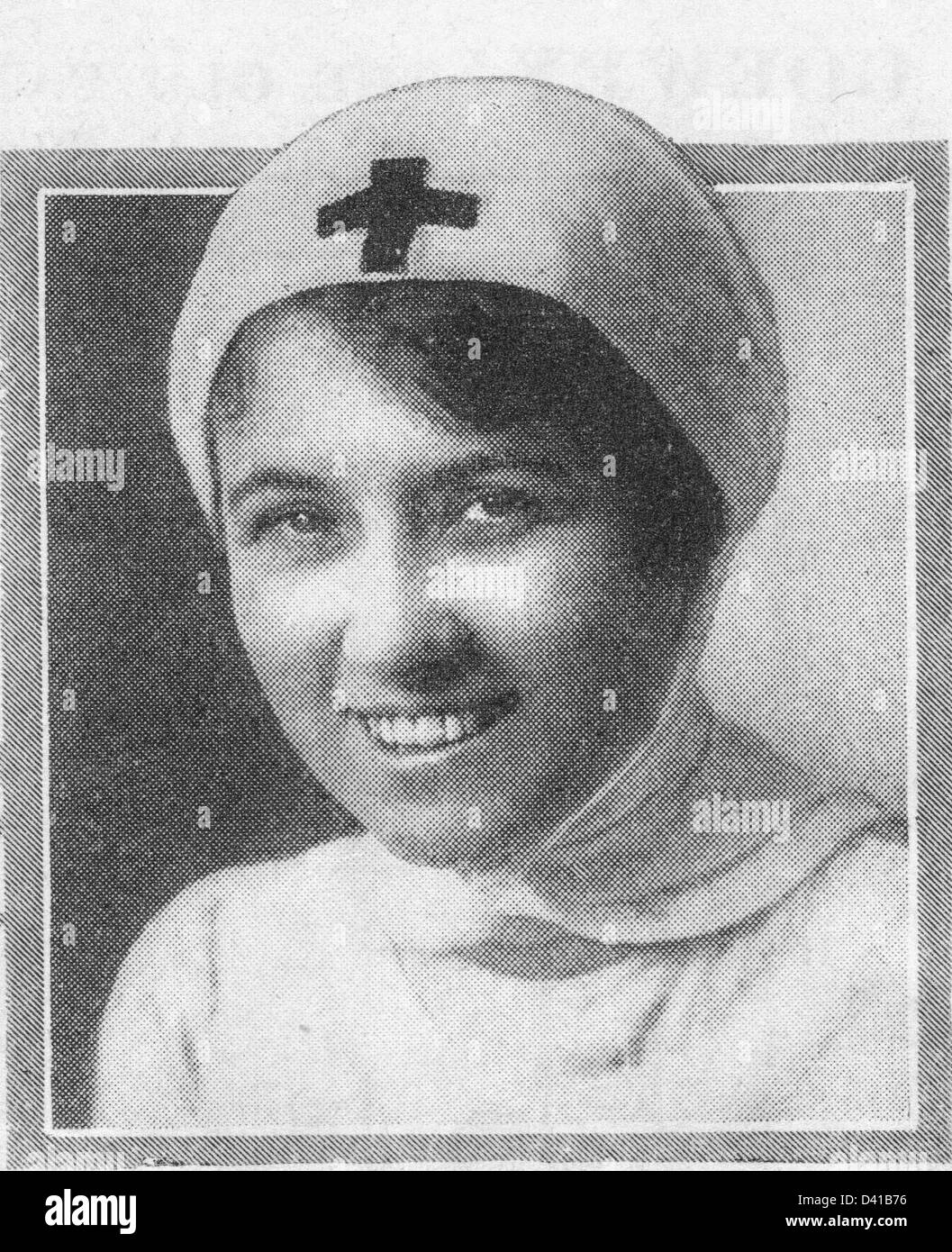 Adele Rowland is the Pretty Nurse in Her Soldier Boy at the Astor theatre, Broadway, New York City, circa 1913 Stock Photo