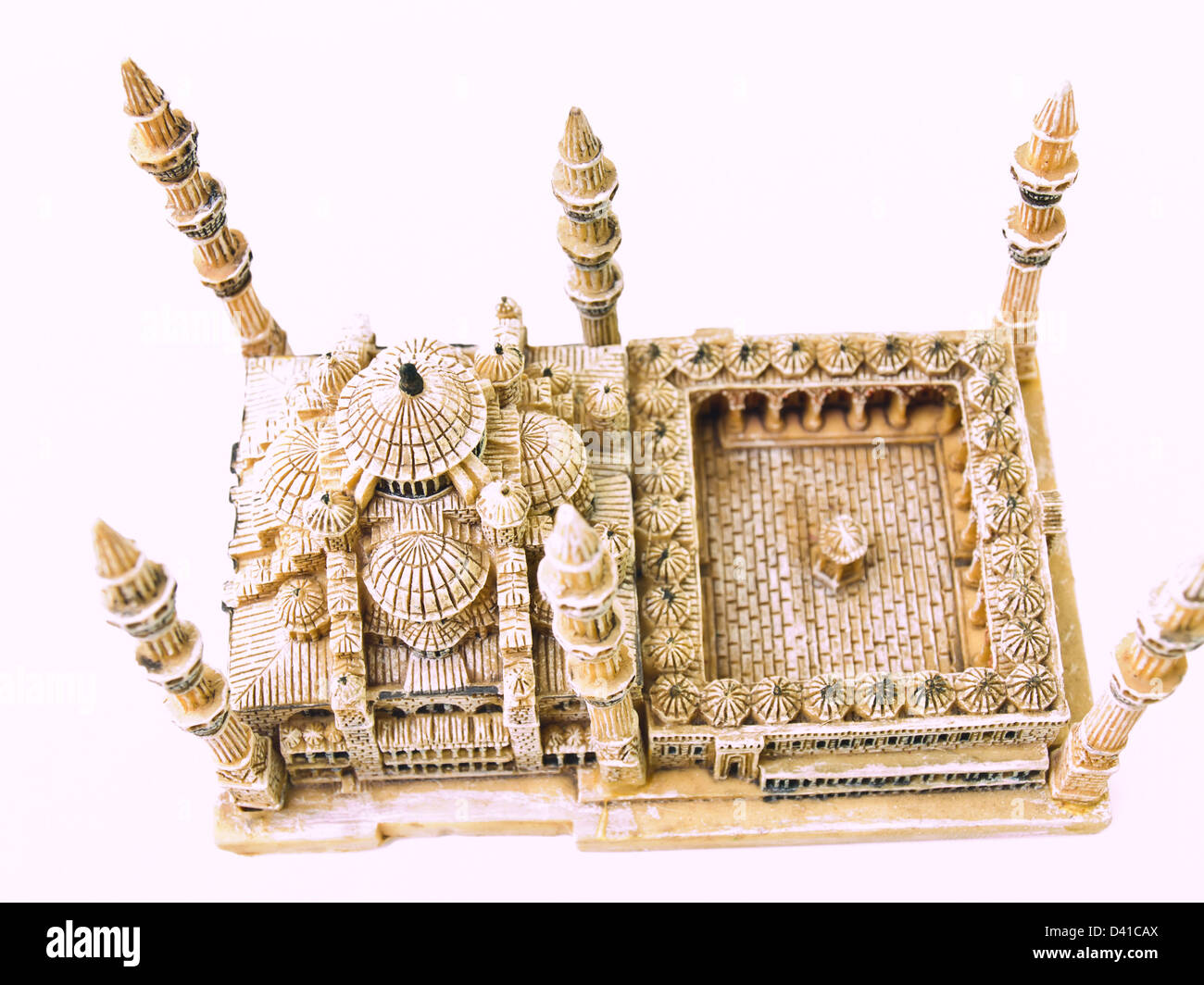 A blue mosque miniature model, one of the icons of Islamic architecture in Istanbul, Turkey Stock Photo