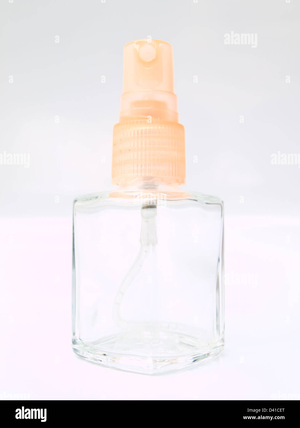 A glass spray bottle isolated on whited background Stock Photo - Alamy