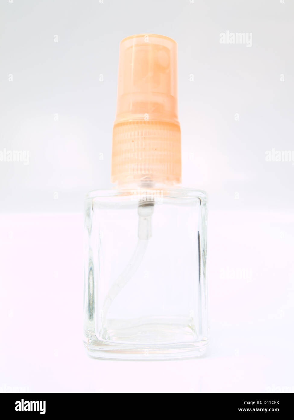 A glass spray bottle isolated on whited background Stock Photo - Alamy