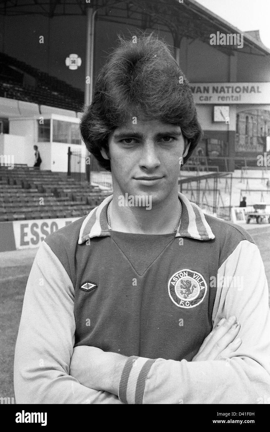 David Evans Aston Villa football club footballer 1976 Stock Photo