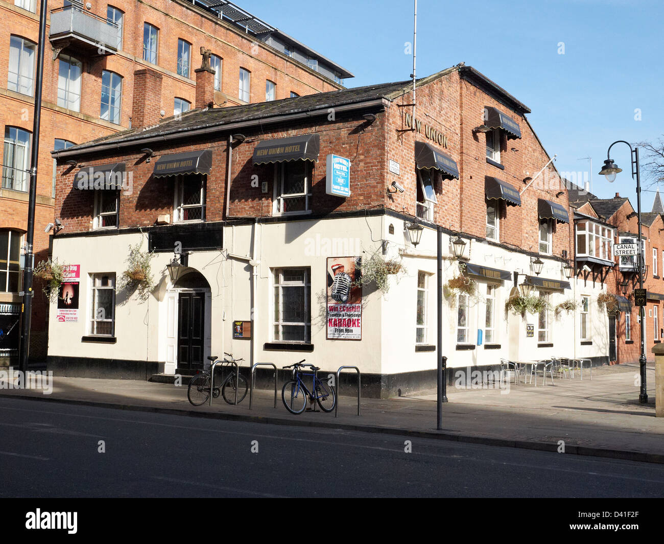 New Union hotel in Canal Street Manchester UK Stock Photo Alamy