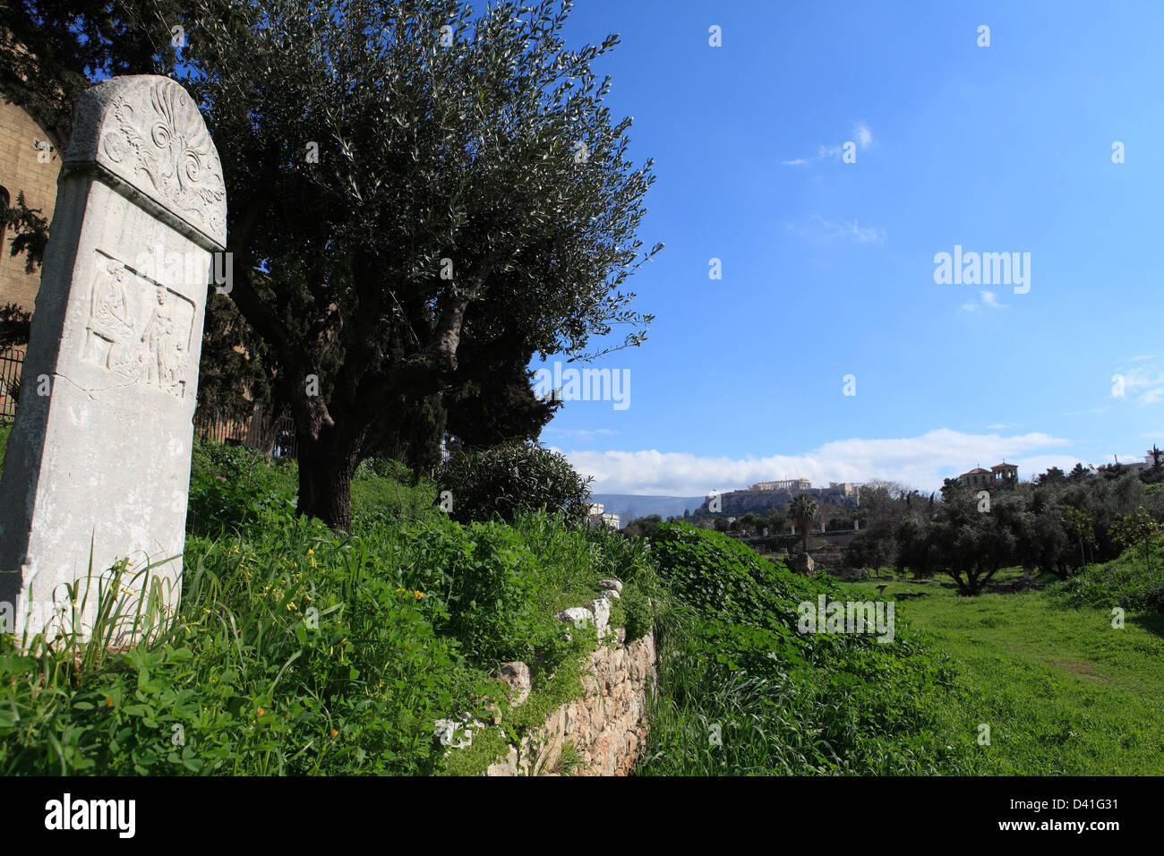 greece attika athens the ruins of the kerameikos Stock Photo