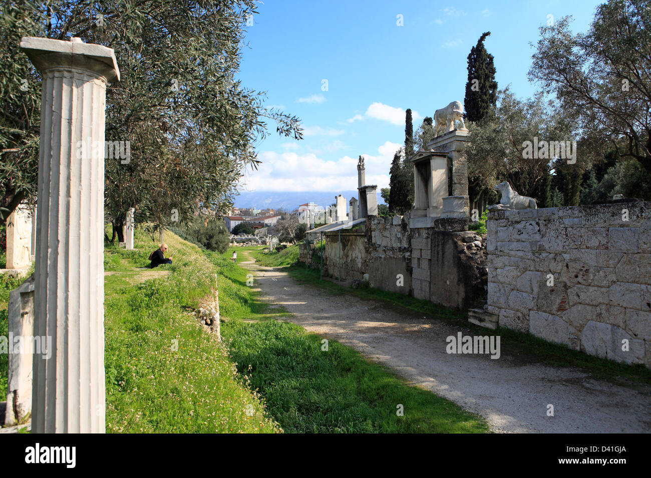 greece attika athens the ruins of the kerameikos Stock Photo