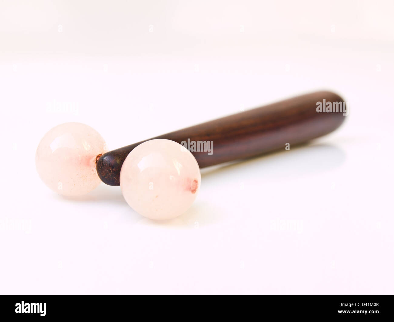 Wooden facial massage stick Stock Photo Alamy