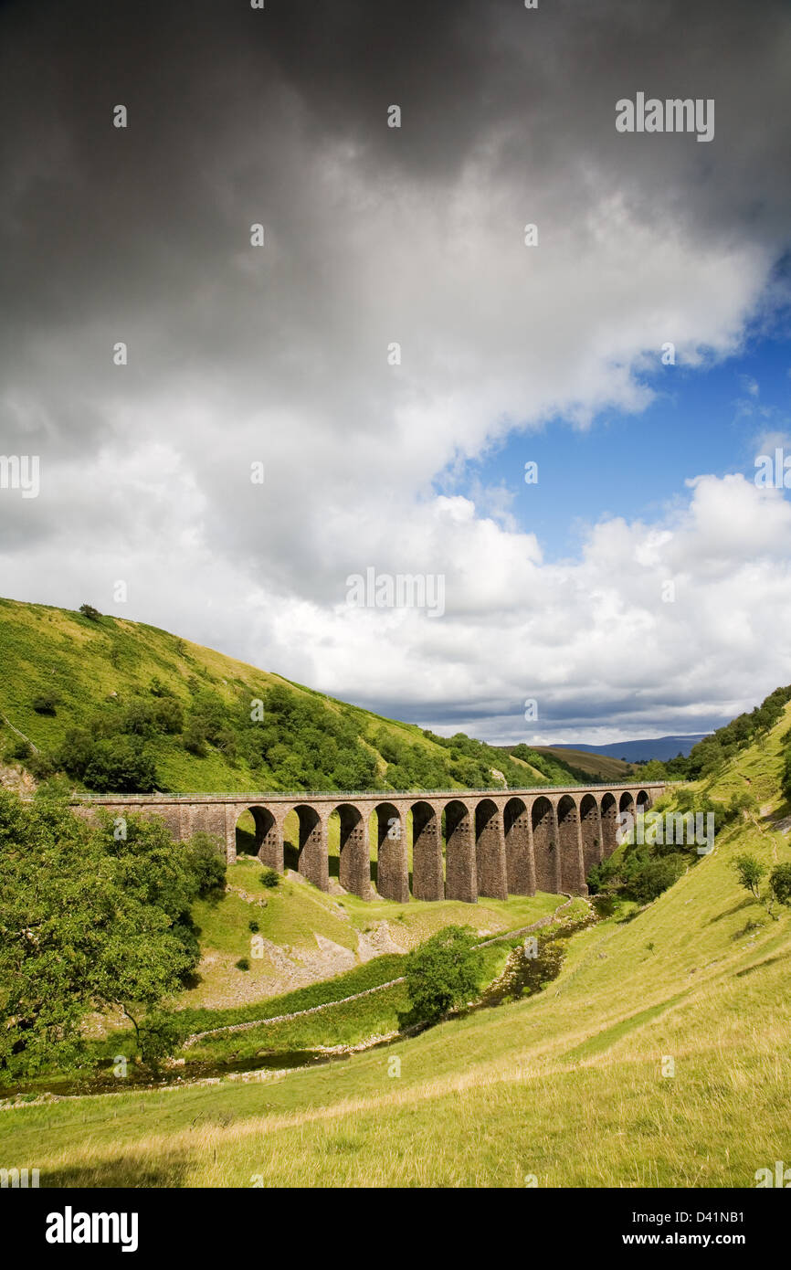 Old viaduct at Smardale Gill in Cumbria, England, UK. Stock Photo
