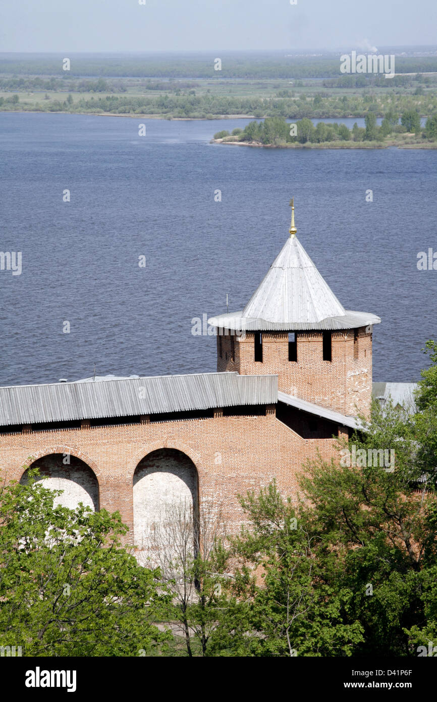 Nizhny Novgorod: Kremlin in spring time. May. Russia. Stock Photo