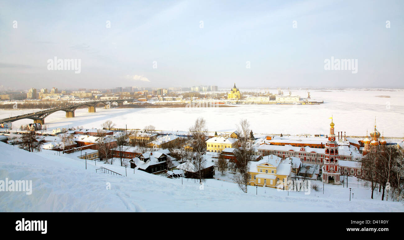 Novgorod Winter Scenic winter view Nizhny Novgorod Russia Stock Photo - Alamy